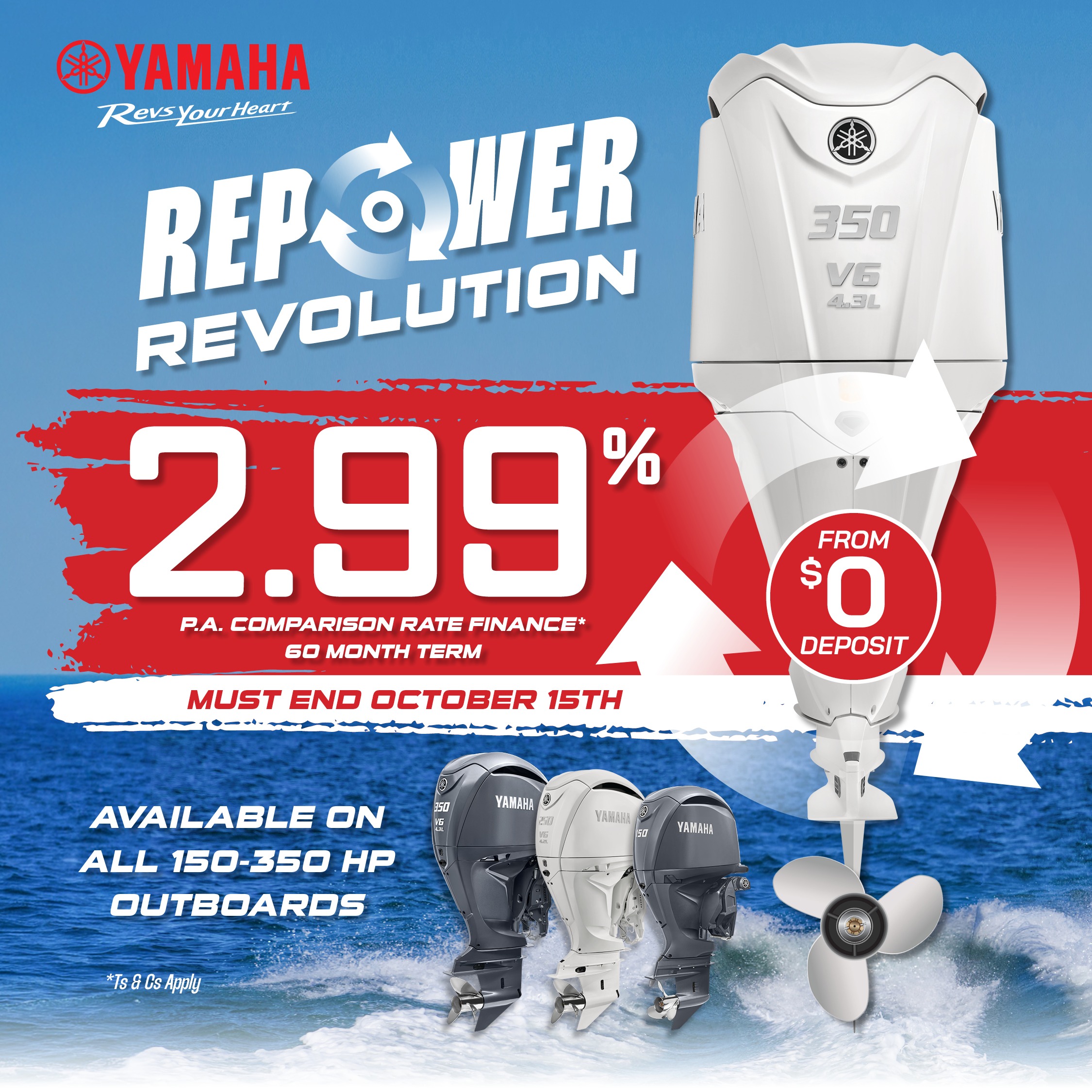 Repower Revolution with Yamaha: Finance from 2.99 Comparison Rate